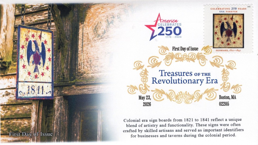26-184, 2026, Treasures of the Revolutionary Era, First Day Cover, Digital Color