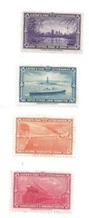 1939 EATON PAPER CINDERELLA STAMPS 4 SINGLES MINT ORIGINAL GUM L@@K