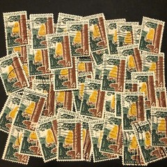 Postage Stamps For Crafting: 1958 4c Forest Conservation; Multi-Color; 50 Pieces