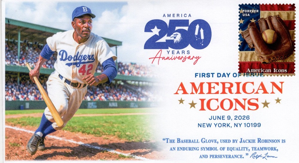 26-207, 2026, American Icons First Day Cover, Digital Color Postmark, Ralph Lau