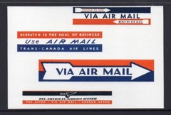 AIRMAIL LABELS OF THE PAST. REPRODUCED AS PEEL AND STICK LABELS. LOOK GREAT!