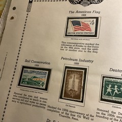 U.S.-(-1959-)-HISTORICAL EVENTS-lot Of 12-Stamps-ON ALBUM PAGE-USED-#30