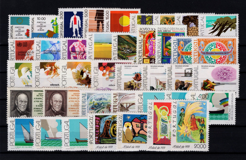 PORTUGAL 1977 COMPLETE YEAR SET MINT NEVER HINGED MNH