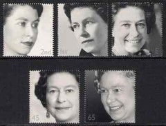 GB 2002 sg2253a-57a Golden Jubilee wmk upright booklet only set MNH Royalty