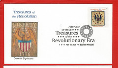 Treasures of the Revolution, COMPLETE Set of 10 Different First Day Covers
