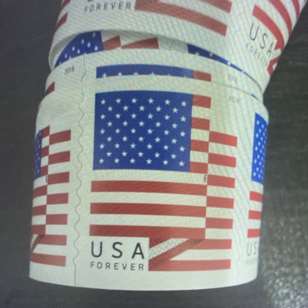 Us Flag Forever Coil Stamps 2019 American Flag Red White Blue USA
