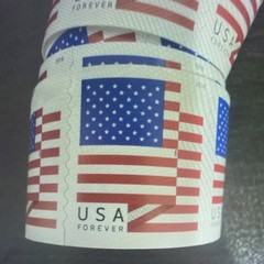 Us Flag Forever Coil Stamps 2019 American Flag Red White Blue USA