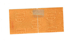 State of Ohio $3 Prepaid Sales Tax Vendor Stub & Consumer Receipt (U272)