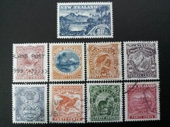 New Zealand Stamps-National Stamp Exhibition 1998 9 Diff Size Stamps S1508-15,17