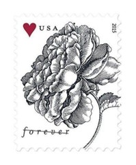 40 FOREVER Stamps Wedding VINTAGE ROSE INVITATIONS
