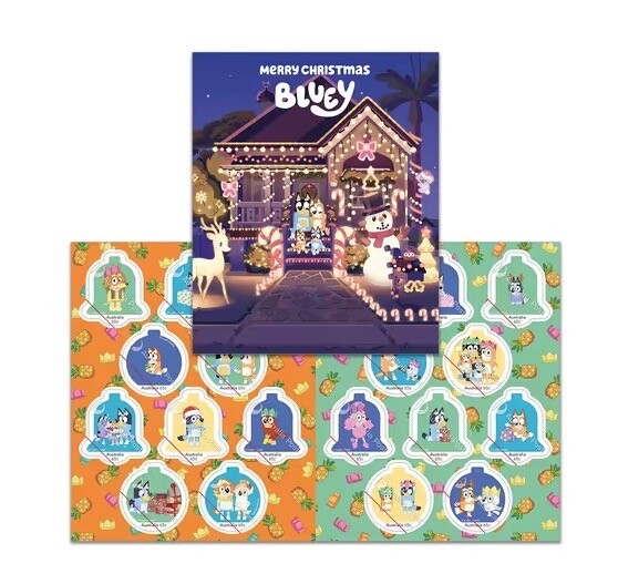 Bluey Christmas Stamp Pack 2024 – Exclusive – New – AU Seller