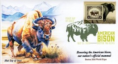 26-221, 2026, American Bison, First Day Cover, Digital Color Postmark, Boston M
