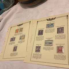 U.S.-(-1960-1961-)-HISTORICAL EVENTS-lot Of 14-Stamps-ON ALBUM PAGE-USED-#30