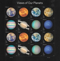 Our Solar System! 4 Different USPS Forever Self-Adhesive Sheets 2016-2021