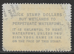 U.S. SCOTT RW26 USED F/VF – 1959 $3 MULTI-COLOR FEDERAL DUCK STAMP