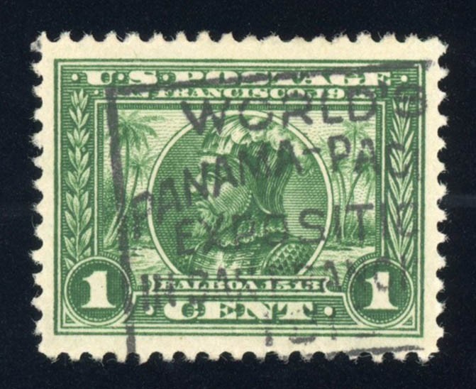 #397, 1c Panama-Pacific, USED, XF, Expo cancel, 2013 PSE (graded 90), SMQ $75