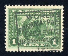#397, 1c Panama-Pacific, USED, XF, Expo cancel, 2013 PSE (graded 90), SMQ $75