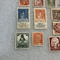26 USED/HR mixed Deutsches Reich/Germany/Bayern Stamps; 1933- 1945; $1 Ships.