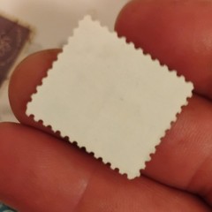 Lincoln 4 Cent United States Black White Original Gum Stamp