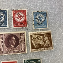 15 USED/HR Deutsches Reich/Germany Hitler Swastika Stamps; 1933- 1945; $1 Ships.
