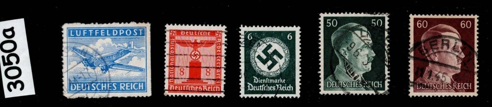 Stamps Adolf Hitler & Officials Third Reich Germany 1933-1945 WWII #3050a