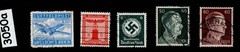 Stamps Adolf Hitler & Officials Third Reich Germany 1933-1945 WWII #3050a