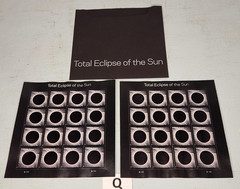 2 BLOCKS Total Eclipse of the Sun USPS Forever Stamps 2017 W/Protective Sleeve Q