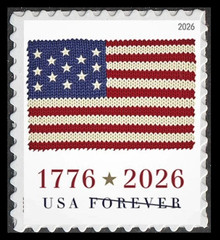US 2026 Flag Forever Stamp Single from Sheet