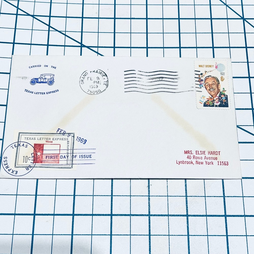 Scott #1327 Texas Letter Express 1969 First Day Cover Vintage FDC Local Post