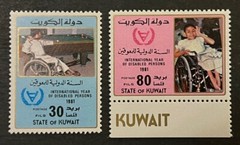 Travelstamps:1981 Kuwait Stamps Scott #841-842 Int’l Year of the Disabled MNH OG