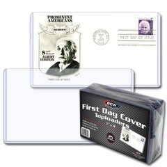 First Day Cover FDC #6 Toploaders 7 x 4 1/16 25 Semi Rigid Holders Envelope BCW