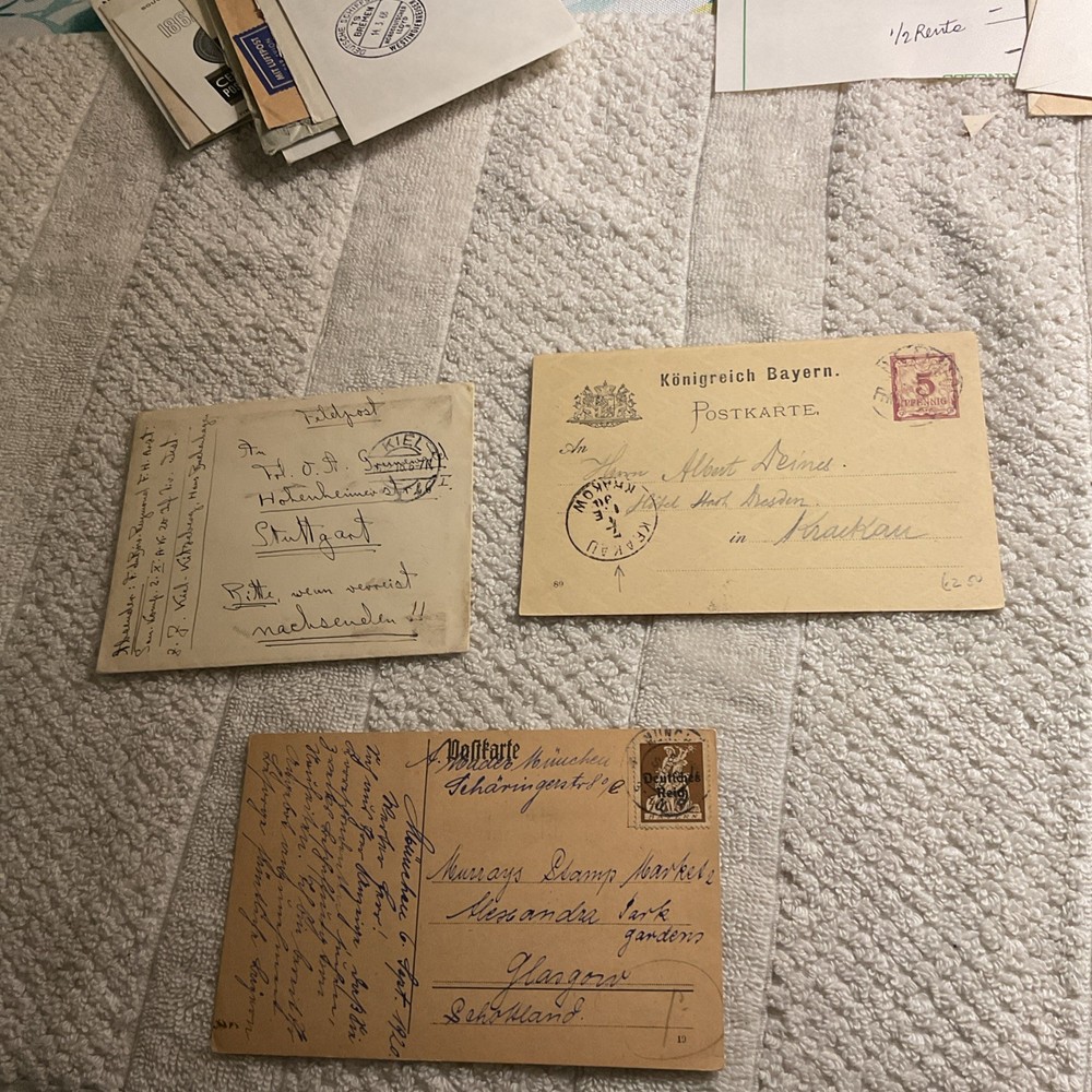 GERMANY-(1890-1916)-Historical,Classic Events.lot of 2 Postcards & 1 Cover #24