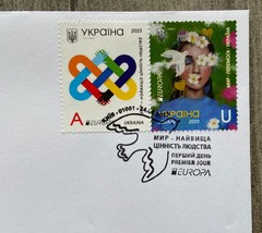 FDС PEACE – the highest value of humanity War in Ukraine 2023 Stamps U