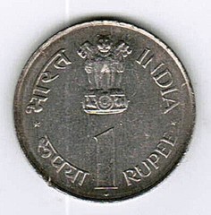 1889 – 1964 Jawaharlal Nehru India Old One Rupee Coin (Genuine) US Seller