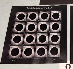 2 BLOCKS Total Eclipse of the Sun USPS Forever Stamps 2017 W/Protective Sleeve Q