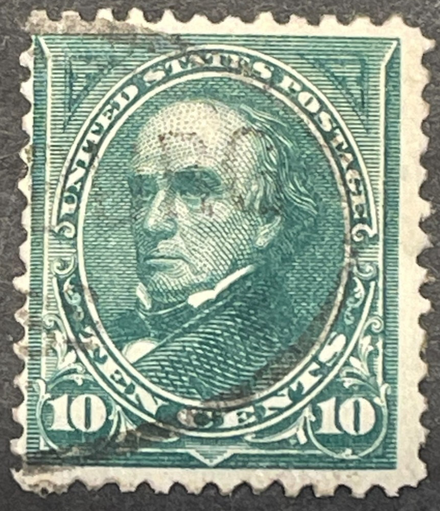 1895 US Webster Scott #273 Used, 10¢ all perfs intact