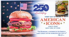26-208, 2026, American Icons, Complete Set (13 Covers) First Day Cover, DCP