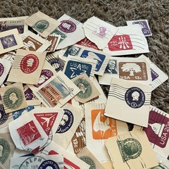 USA SQUARES CUT-OUT LOT! GREAT VINTAGE ASSORTMENT!