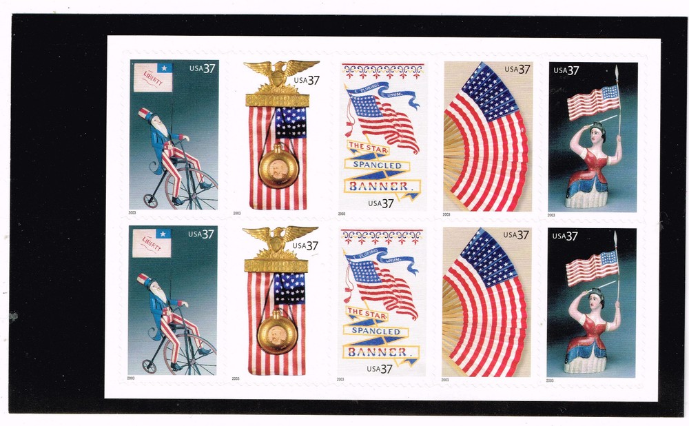 US Flags National Emblems Souvenir Sheet 2003 MNH