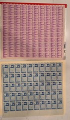 Huge Lot of Vintage Stamps, Full Sheets, Partial Sheets, Singles – Collection