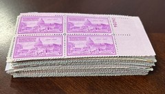 RHstamps 50 DIFFERENT 3 CENT VINTAGE PLATE BLOCKS OF 4, MINT NOT HINGED, MNH