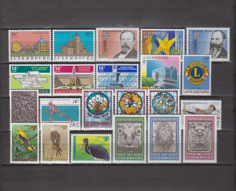 LUXEMBOURG 1992 COMPLETE YEAR SET MINT NEVER HINGED MNH (SEE PICTURE)