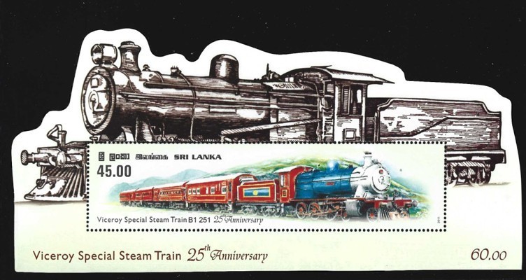 SRI LANKA 2011 Viceroy Special Steam Train Miniature Sheet MNH