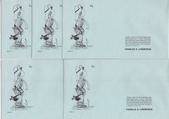 TurtlesTradingPost- Charles Lindbergh – 5 Unused ODDITY Cachets For Future Use!