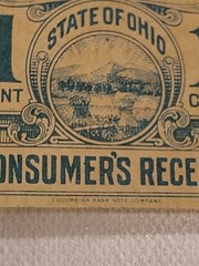 1930’s United States 1 Cent Ohio Vendor’s & Consumer’s Receipt Prepaid Sales Tax