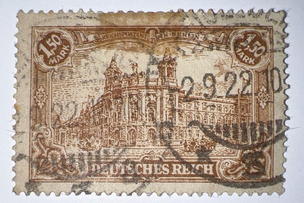 Travelstamps: Germany Stamp Architecture – 1.50m Used Handstamped