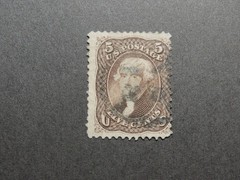 US Stamp Scott No 76 1863 5c Jefferson, Brown, Perf 12 F NH