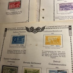 U.S.-(-1949-1951-)-HISTORICAL EVENTS-lot Of 23- Stamps-ON ALBUM PAGE-USED-#30