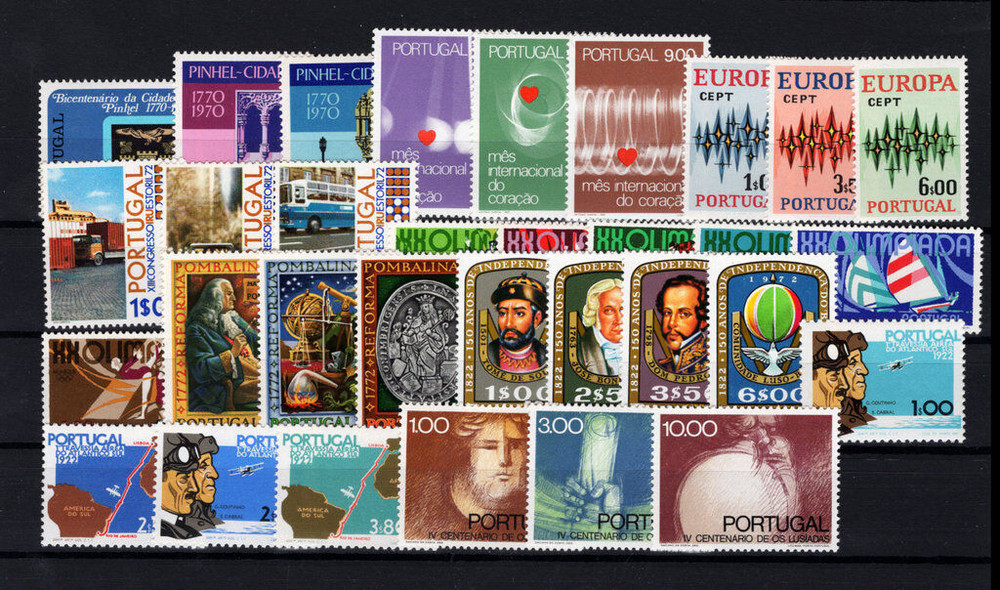 PORTUGAL 1972 COMPLETE YEAR SET MINT NEVER HINGED MNH