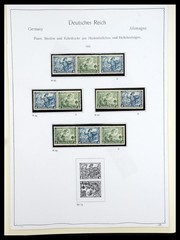 GERMANY REICH 1933-1945 MNH MH Used Combinations in 2 Albums Stamp Collection